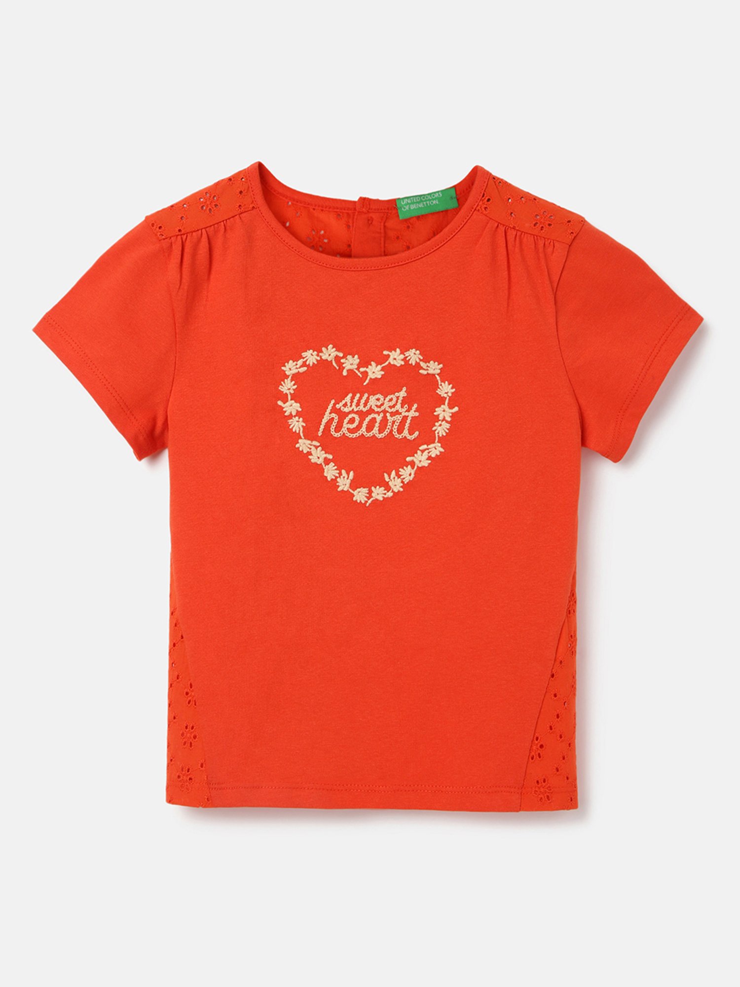 Kidsville Green Cotton Printed T-Shirt