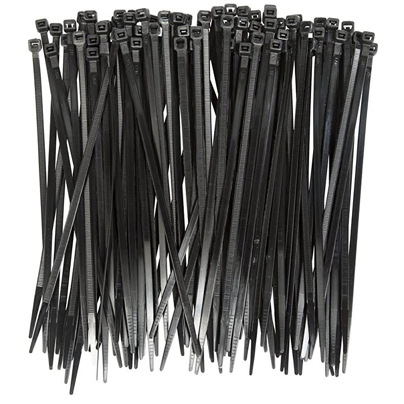 Buddies Cable Ties with Tensile Strength of 50 lb 100 count 11Inch Length Black