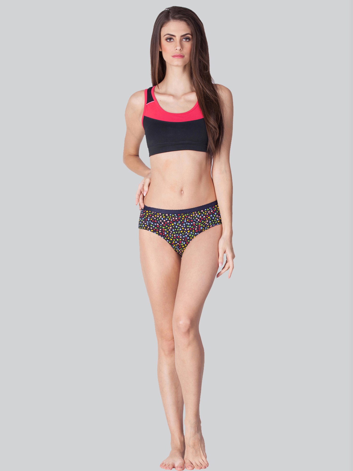 Lyra Assorted Color Cotton Printed Hipster Panties - Pack Of 9