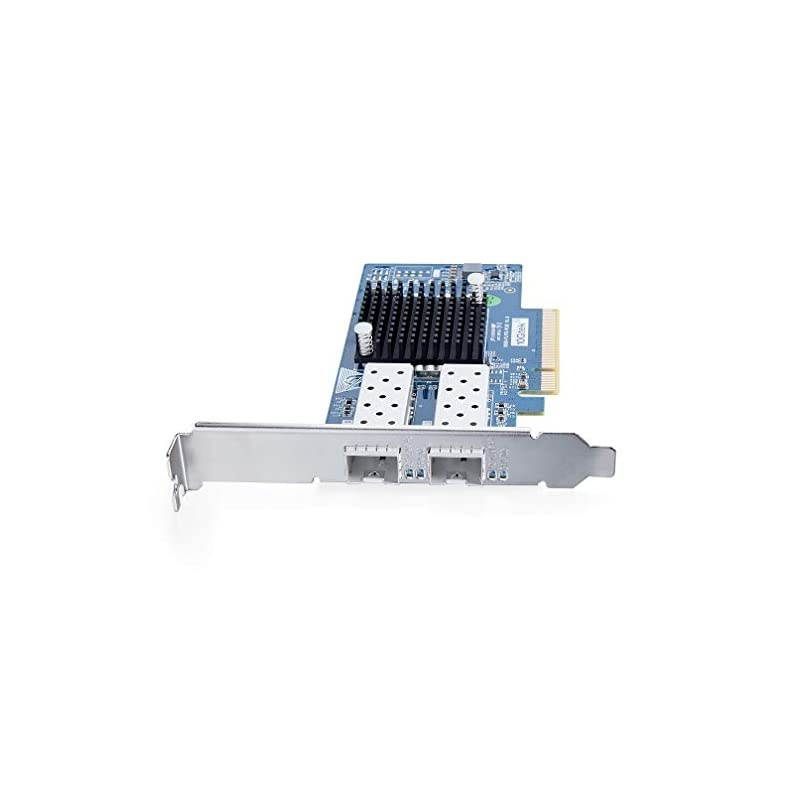 Ethernet Network Adapter Card- 82599 Controller Compare to Intel X520-DA2 Network Interface Card (NIC) PCI Express X8, Dual SFP+ Port Fiber Server Adapter