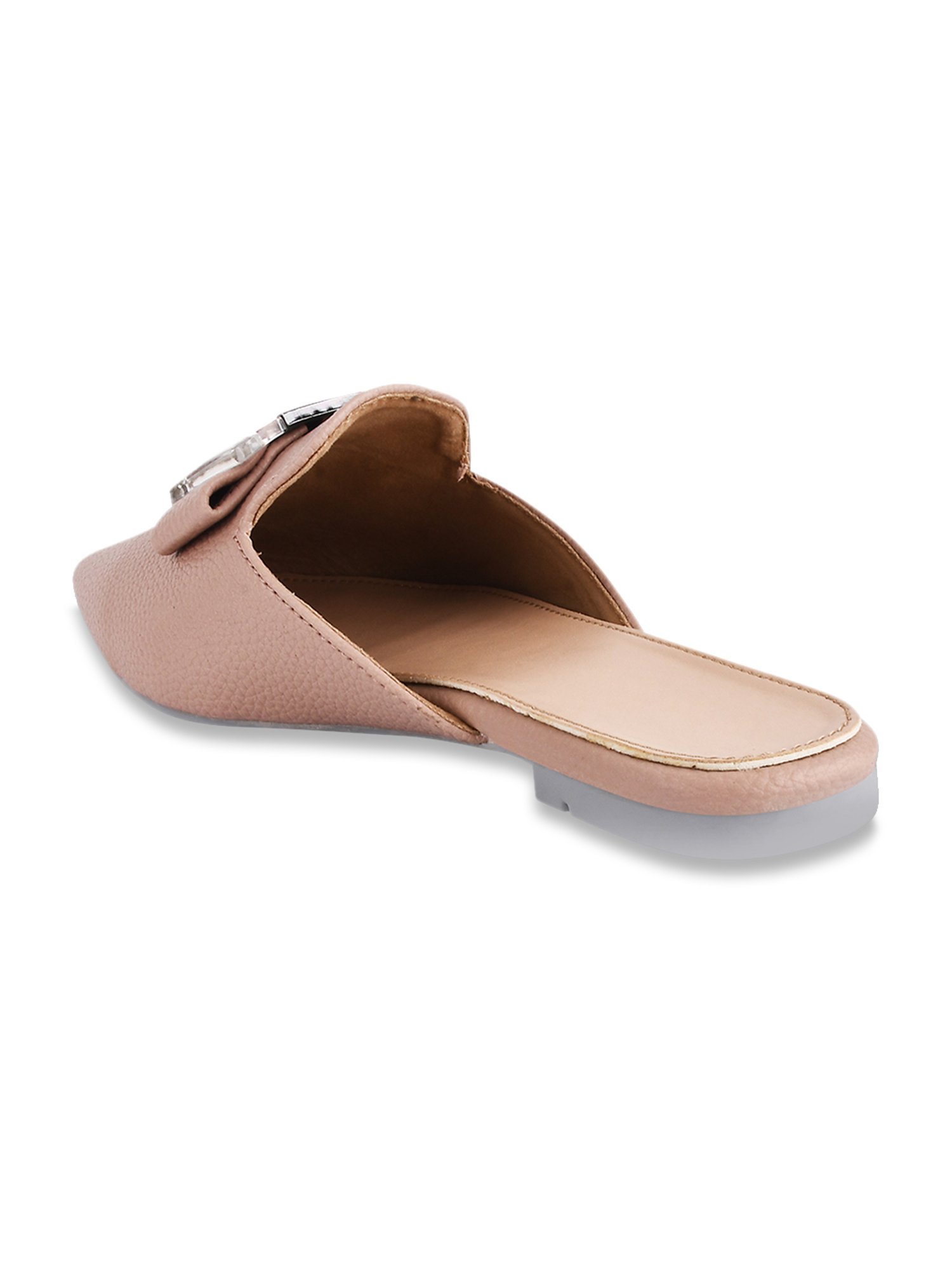The White Pole Women's Pink Mule Shoes
