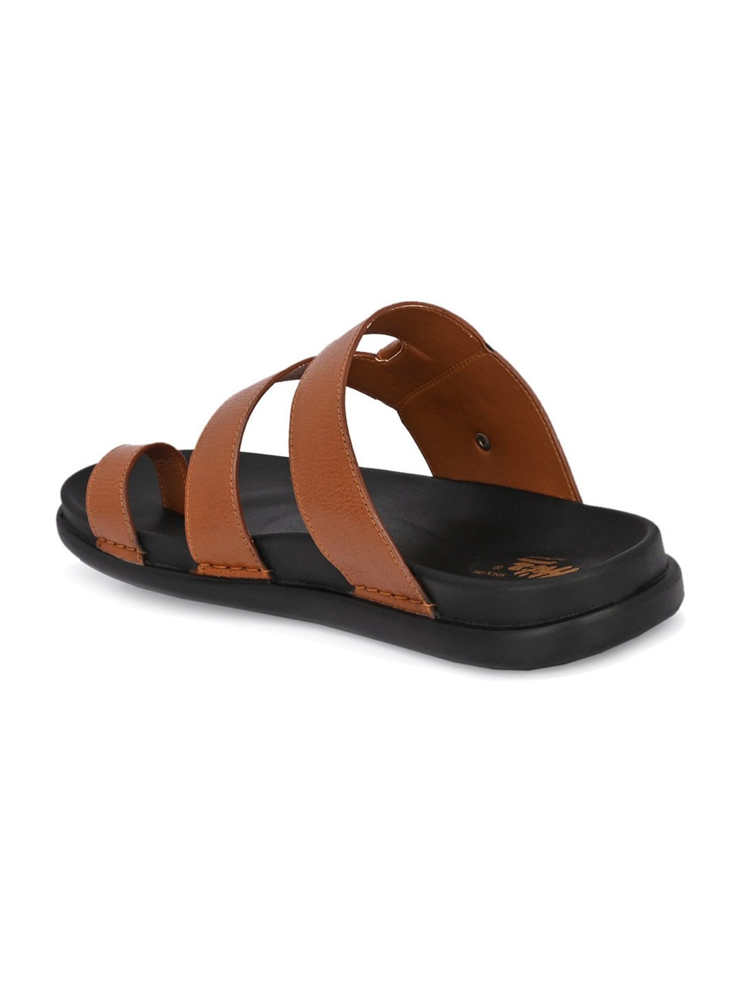 Hitz Men's Tan Toe Ring Sandals