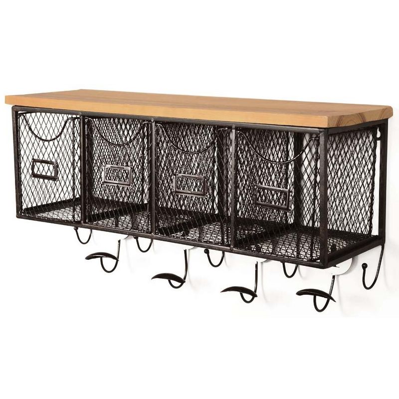 Linon Four Basket Wall Organizer