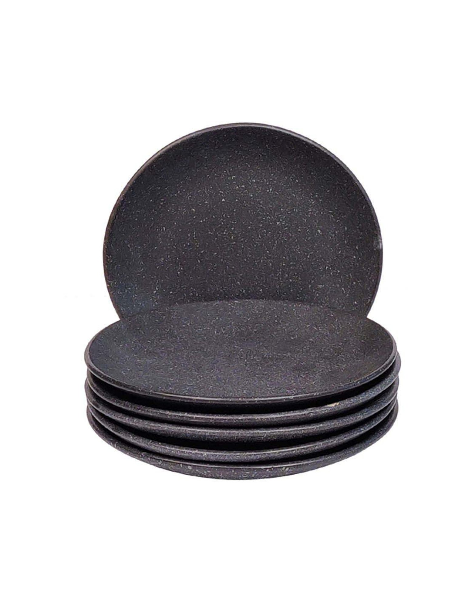 Pure Home and Living Transparent Glass Textured Dinner Plates