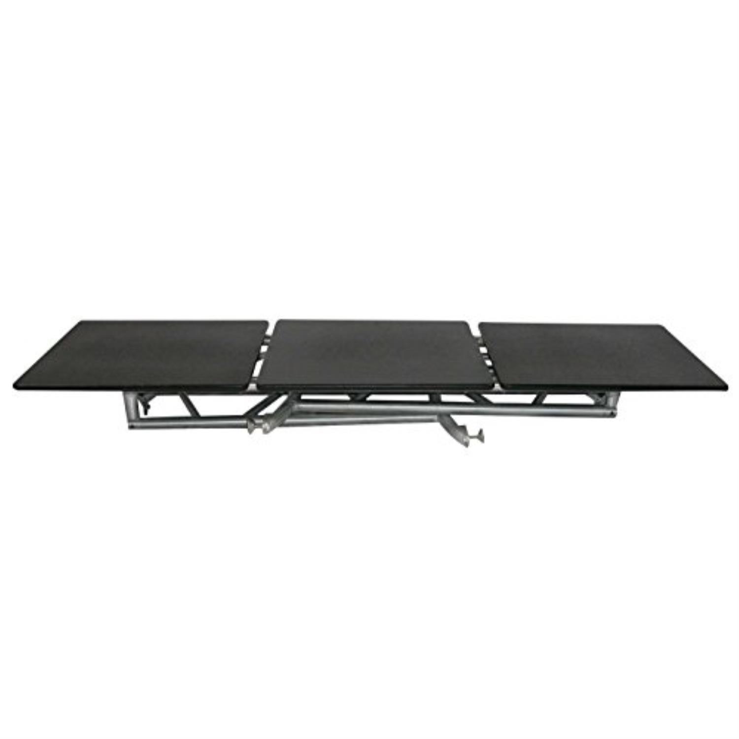 odyssey att2 adjustable aluminum mobile dj table