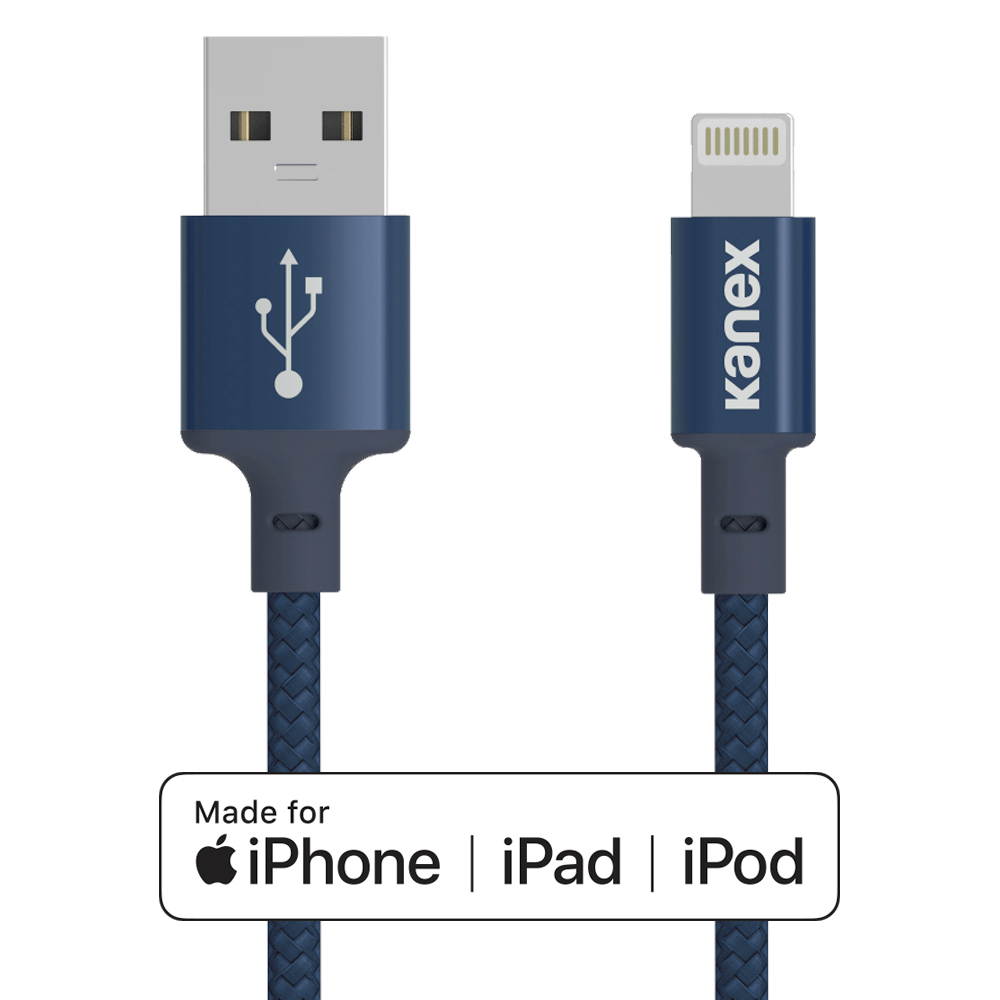 Kanex K157-1213-NB4F 4ft. Premium Durabraid Lightning Cable - Navy Blue
