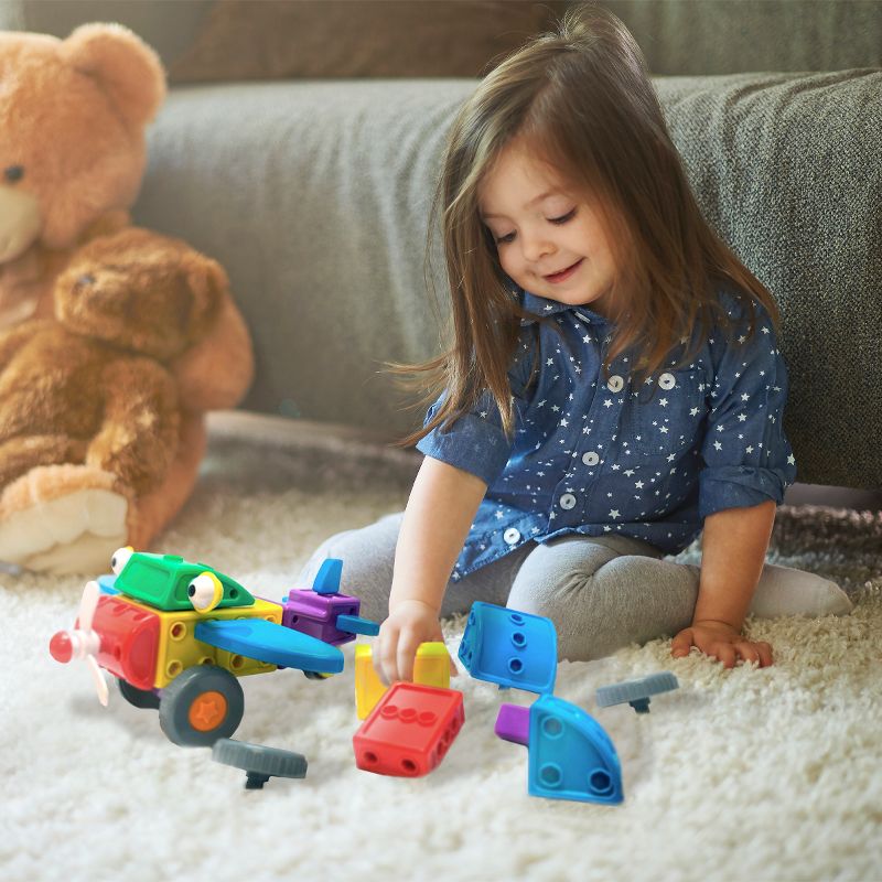 The Learning Journey Techno Kids 4 IN 1 On The Go Construction Sets 25+ pcs