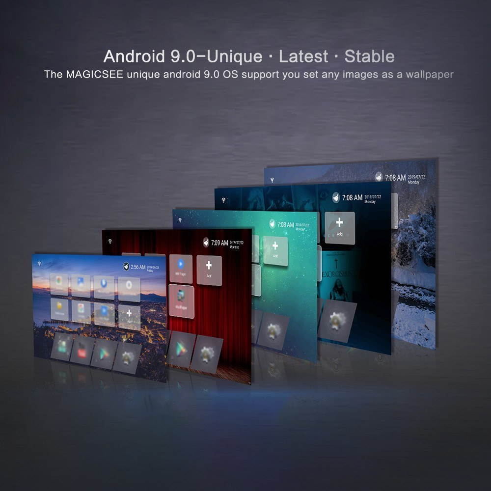Magicsee N5 NOVA Smart Android 9.0 TV Box RK3318 Quad Core 64 Bit 4K 4GB / 64GB 2.4G & 5G WiFi & 100M LAN HD H.265 VP9 Decoding HD Media Player