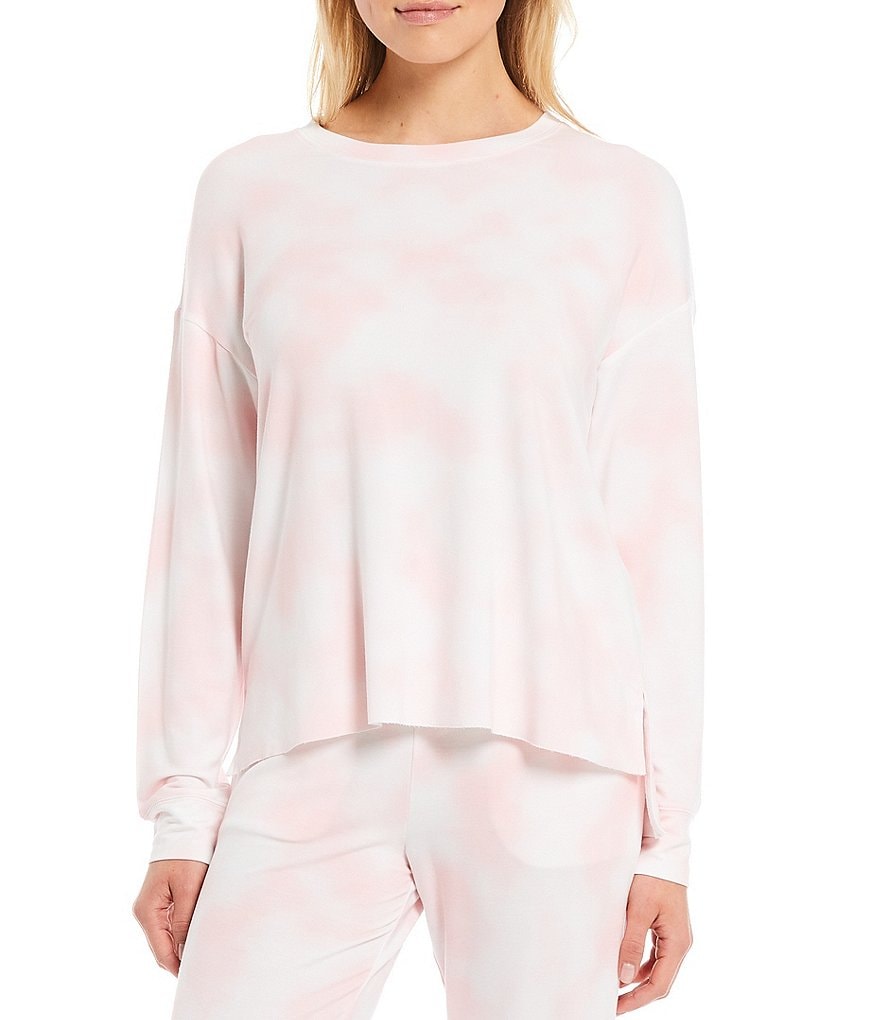 Marc New York Short Sleeve Tie-Dye Jewel Neck Tee