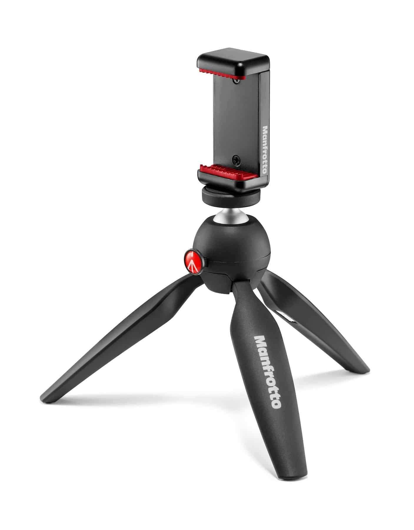 Manfrotto PIXI Smart Mini Tripod Black with Universal Smartphone Clamp