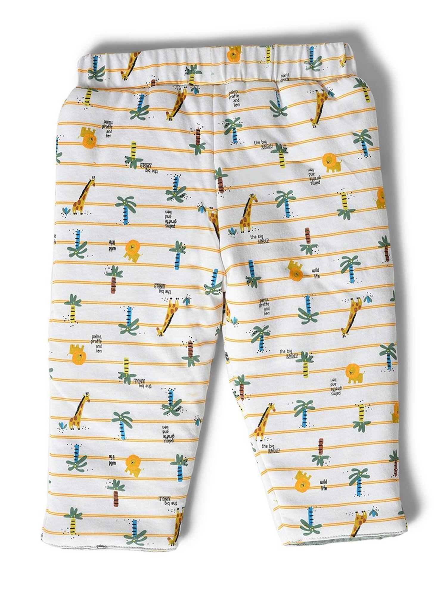 MiArcus Kids White Cotton Printed Pants