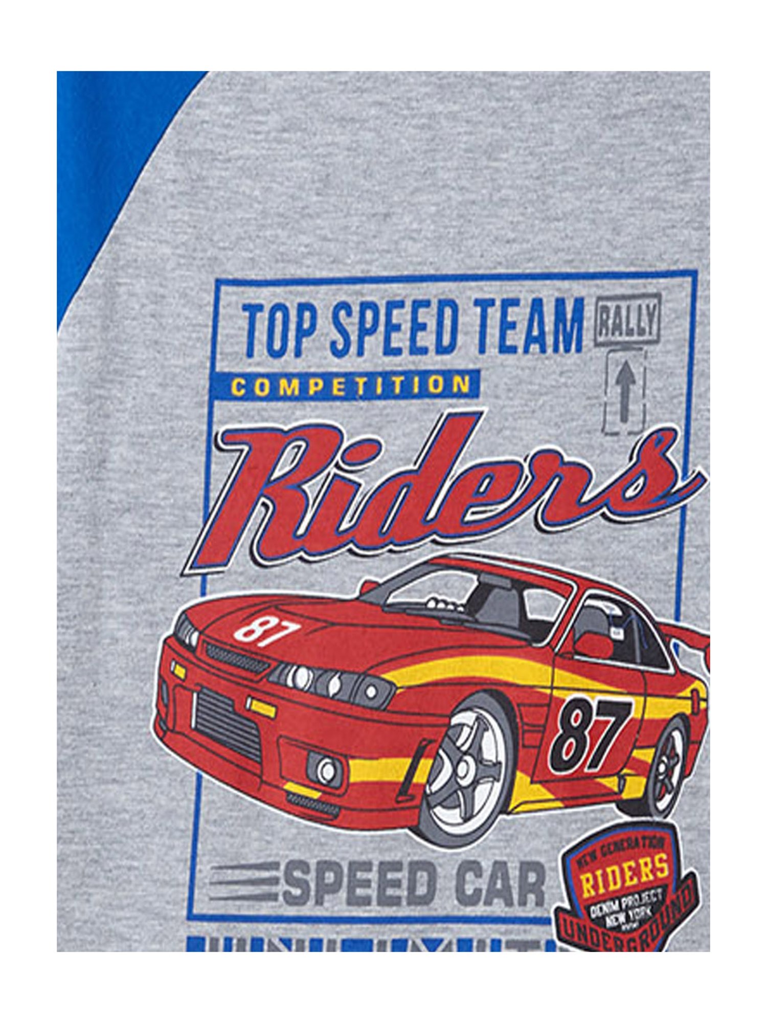 Cub McPaws Boys Blue & Grey Printed T-Shirt with Joggers