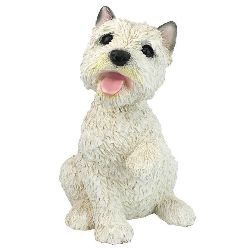 Design Toscano West Highland Terrier Puppy Dog Statue - White