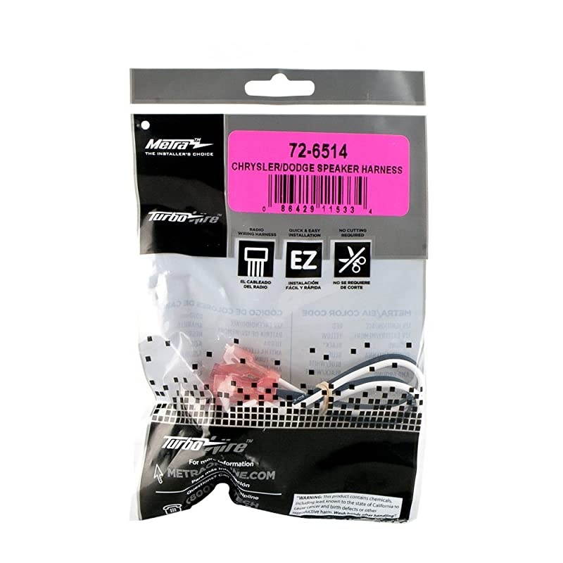 726514 Speaker Harness for Select ChryslerDodge Vehicles