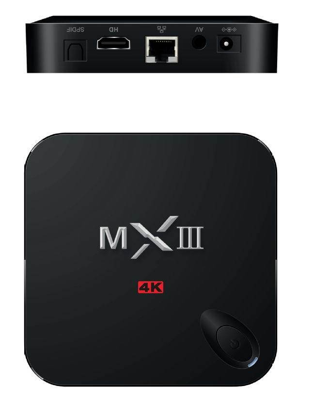 MXIII MX3 Google Android 4.4.2 Quad Core TV Box, XBMC/KODI Midnight , Full HD Media Player 4K 3D Movie MX HDMI,1G/8G, Amlogic s802, 2.4g/5g Dual Band Wifi , Remote Control