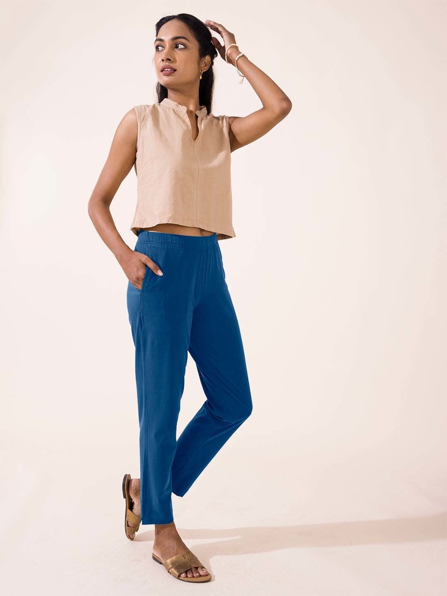 Go Colors! Blue Cotton Pants