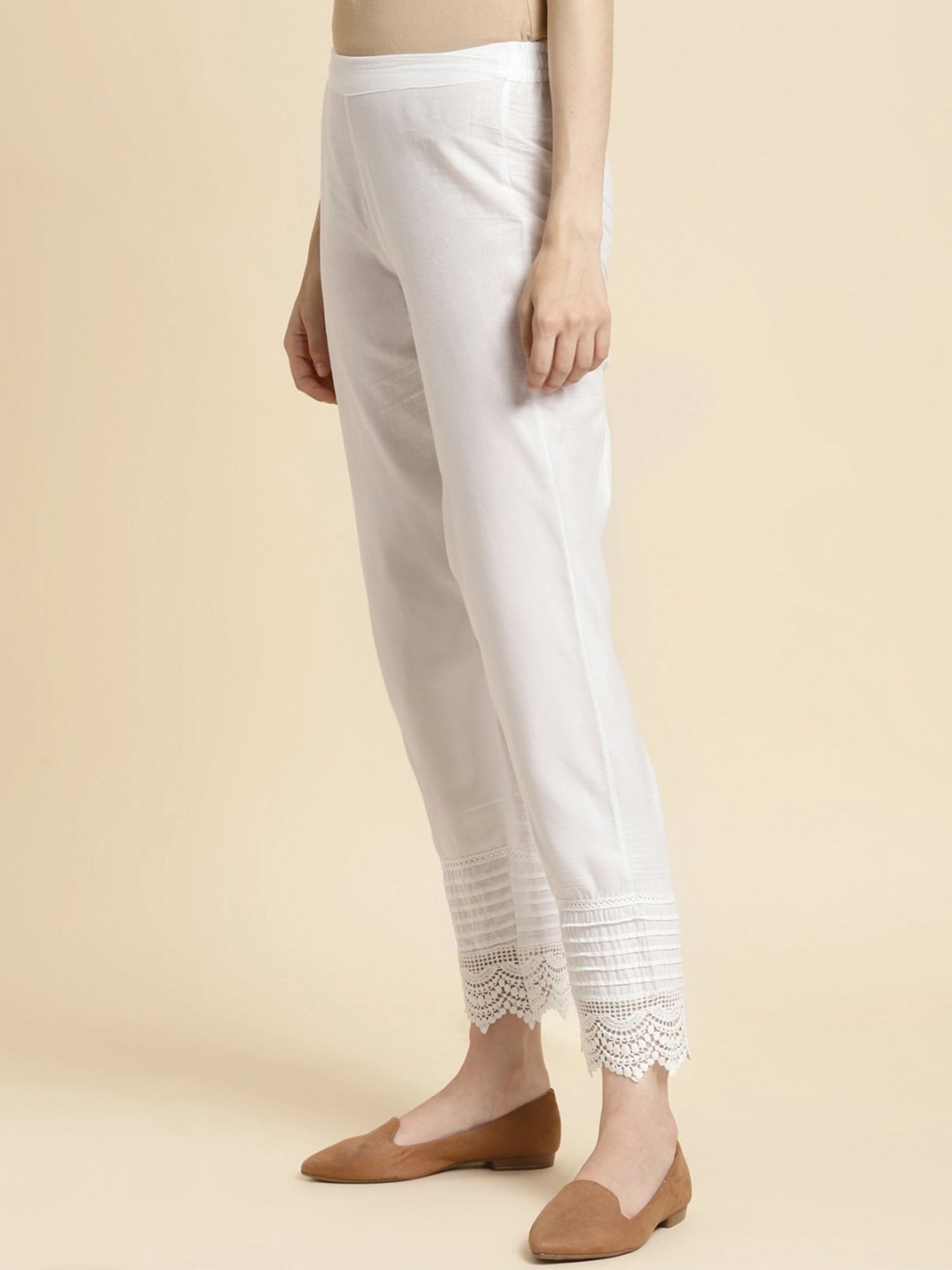 Rangita Blue & White Cotton Printed Kurta Pant Set