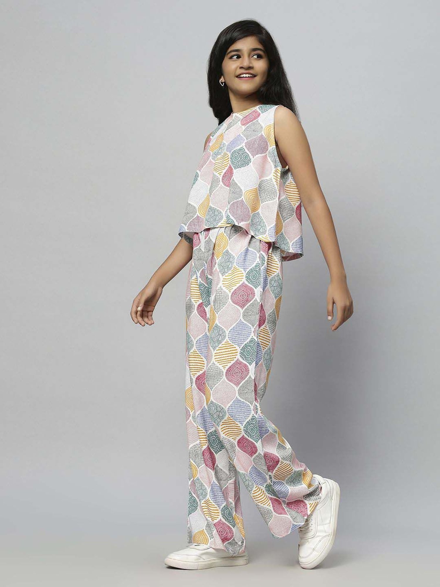 TeenTrums Kids Multicolor Printed Top Set