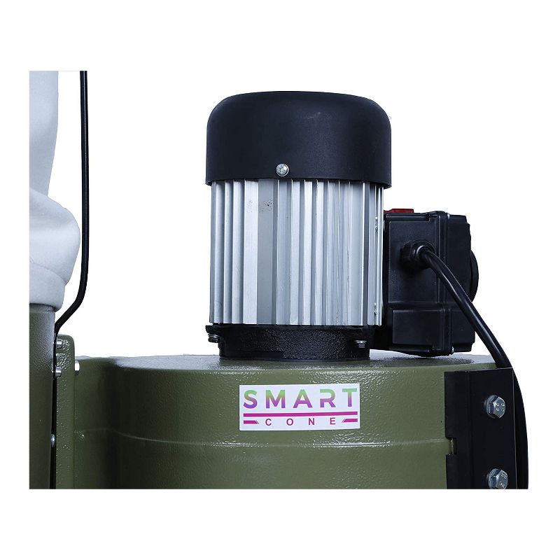 General International Portable 1 HP Dual Action Switch Commercial Dust Collector with 2 Micron Bag for Woodworking, Home Improvement, & Industrial Use