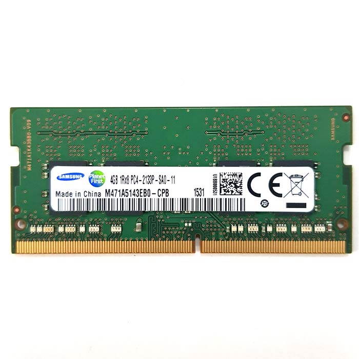 M471A5143EB0-CPB Samsung 4GB DDR4 2133MHz PC4-17000 non-ECC Unbuffered CL15 260-Pin SoDimm 1.2V Single Rank Memory Module For Notebook