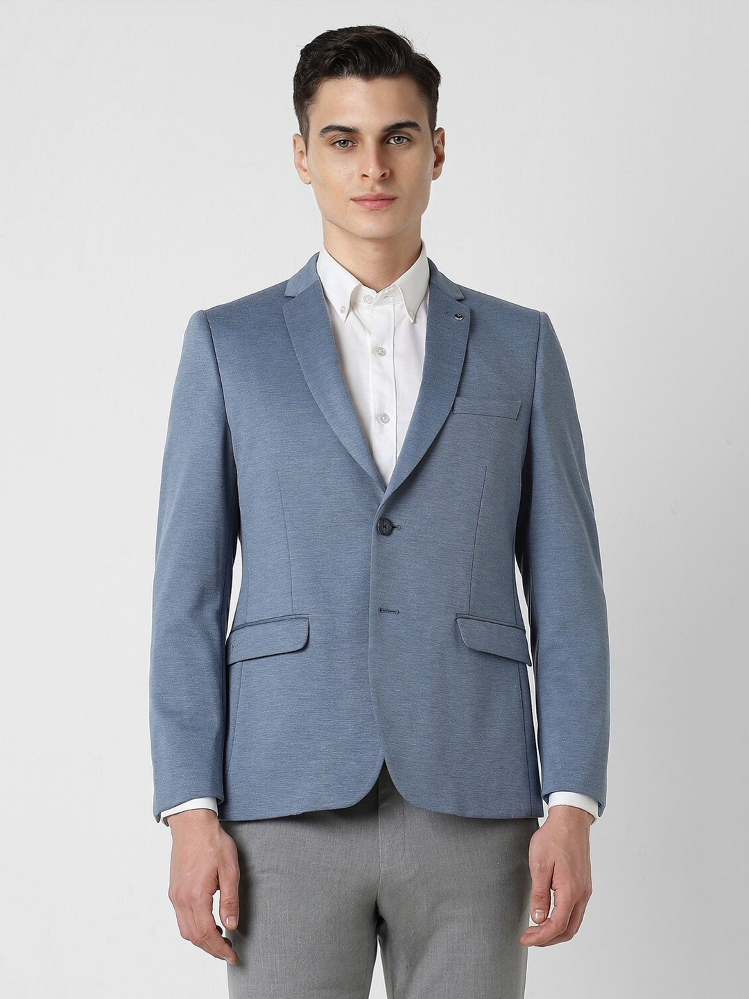 Vastramay Black Regular Fit Blazer