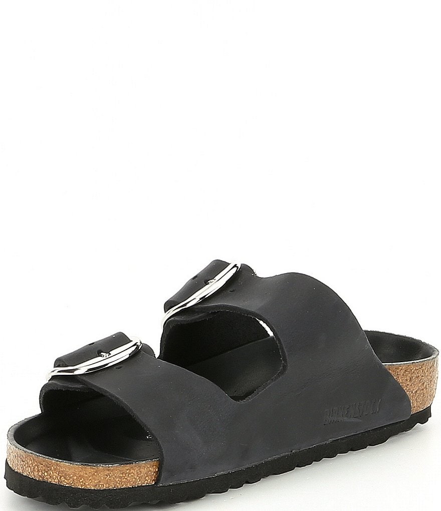 Birkenstock Women's Arizona Oiled Leather Big Buckle Slide Sandals