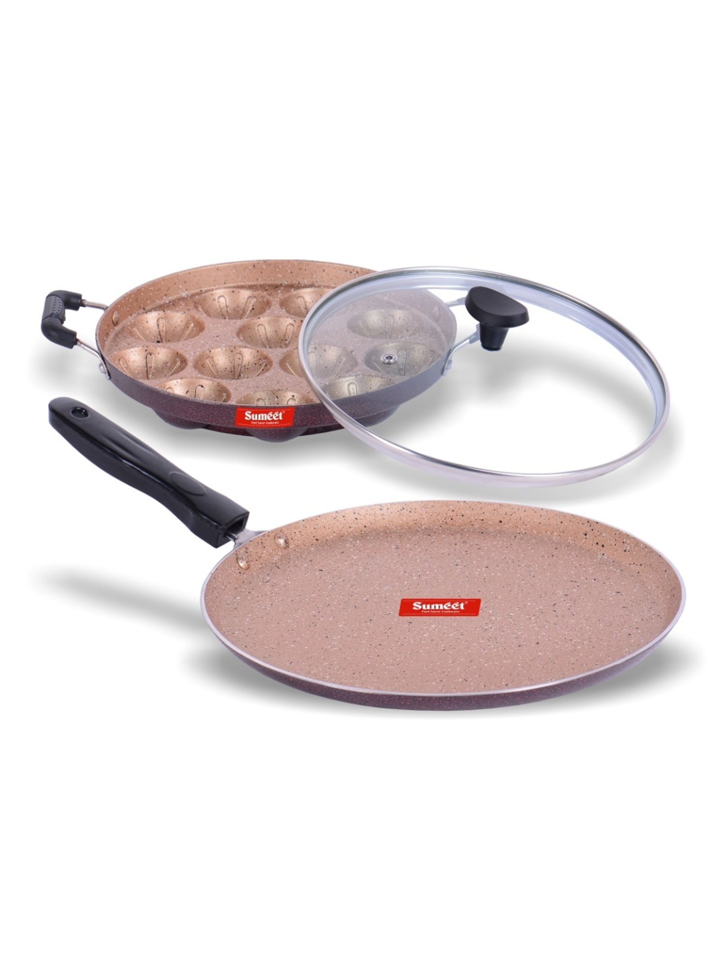 ScanPan Classic Black Recycled Aluminum 2-Piece Fry Pan Set 