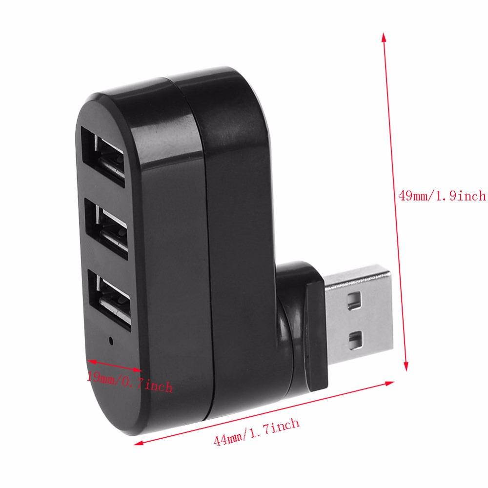 USB 3.0 Hub, Portable SuperSpeed 4 Port USB 3.0 Hub with Built-in Cable , USB Extension Multi-function USB Dock Hot Swapping Support for  Mac, PC, USB Flash Drives and Other Devices