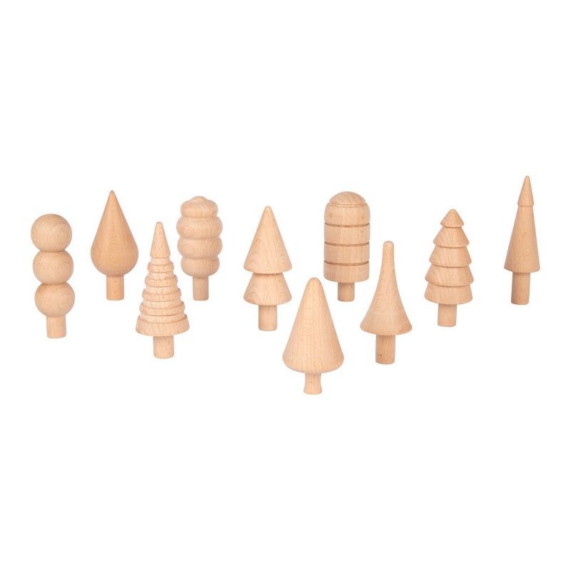 Learning Advantage Natural Woodland Trees - 10 Pieces
