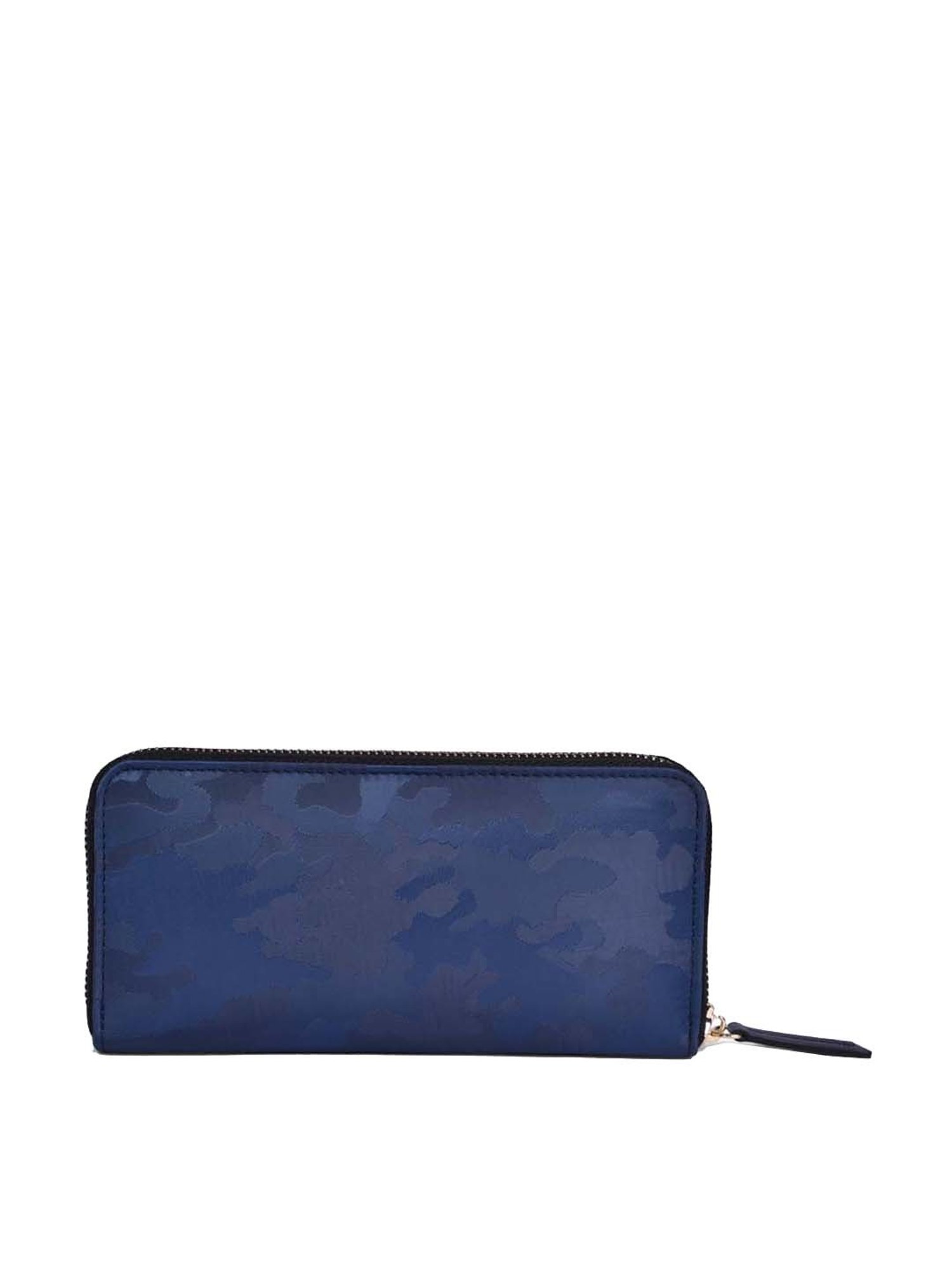 BELWABA Navy Printed Zip Around Wallet for Women