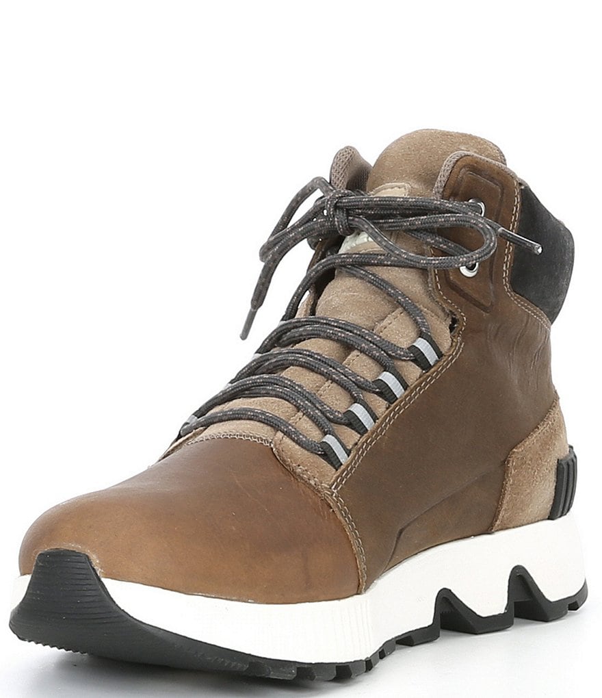 Sorel Men's Mac Hill Mid Leather Suede Lace-Up Waterproof Boots
