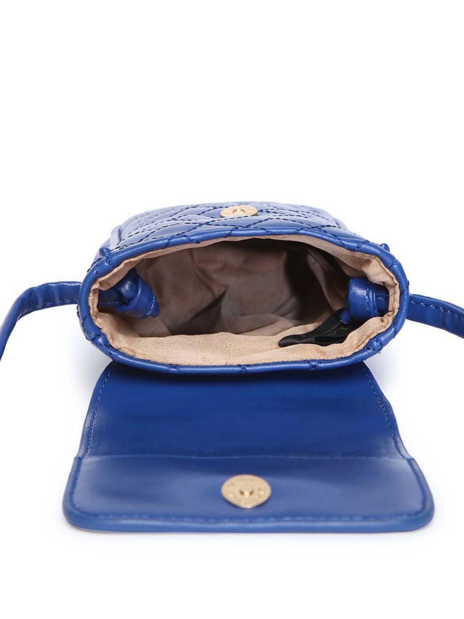 KLEIO Royal Blue Quilted Mobile Pouch