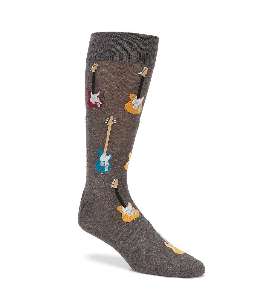 Hot Sox Novelty Electric Guitars Crew Socks