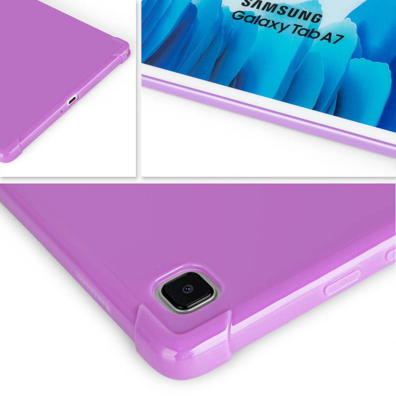 KIQ Slim & Lightweight Premium TPU Skin Case Cover for Samsung Galaxy Tab A7 10.4 2020 T500 SM-T500 [Black]