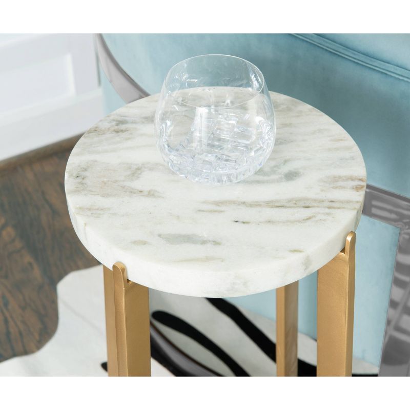 Gleeson Drink Table Marble Gray - Powell Company