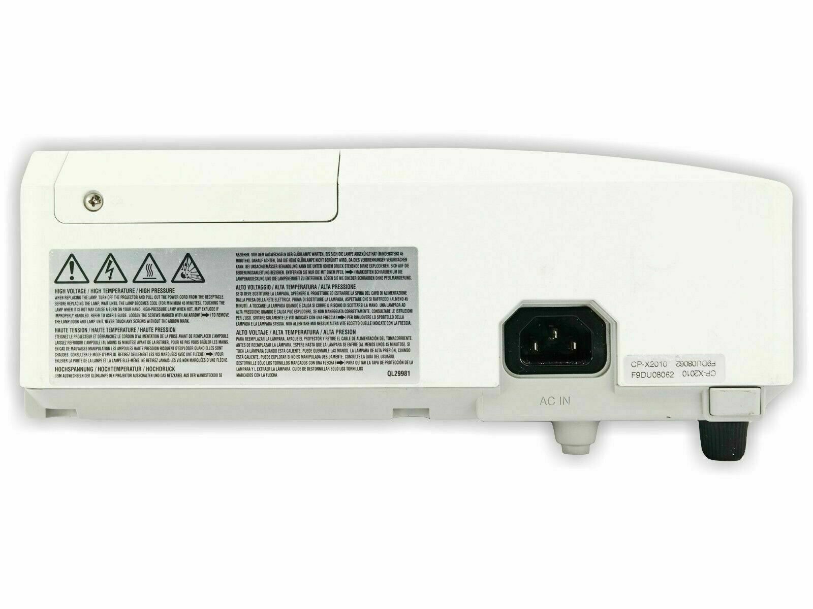 Hitachi CP-X2010 3LCD Projector 2200 ANSI Lumens HD 1080i 1024 x 768 HDMI Home Theater Professional Streaming with Accessories bundle