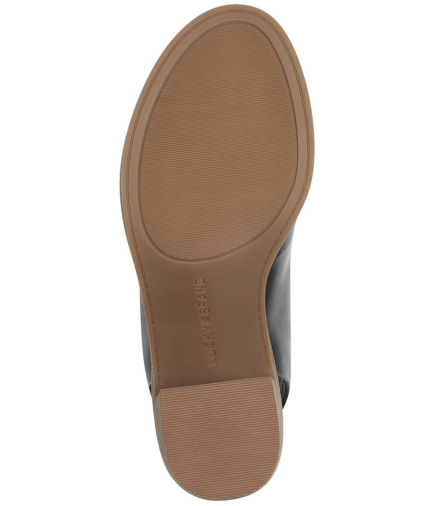 Lucky Brand Rhazy Snake Print Leather Slingback Shooties