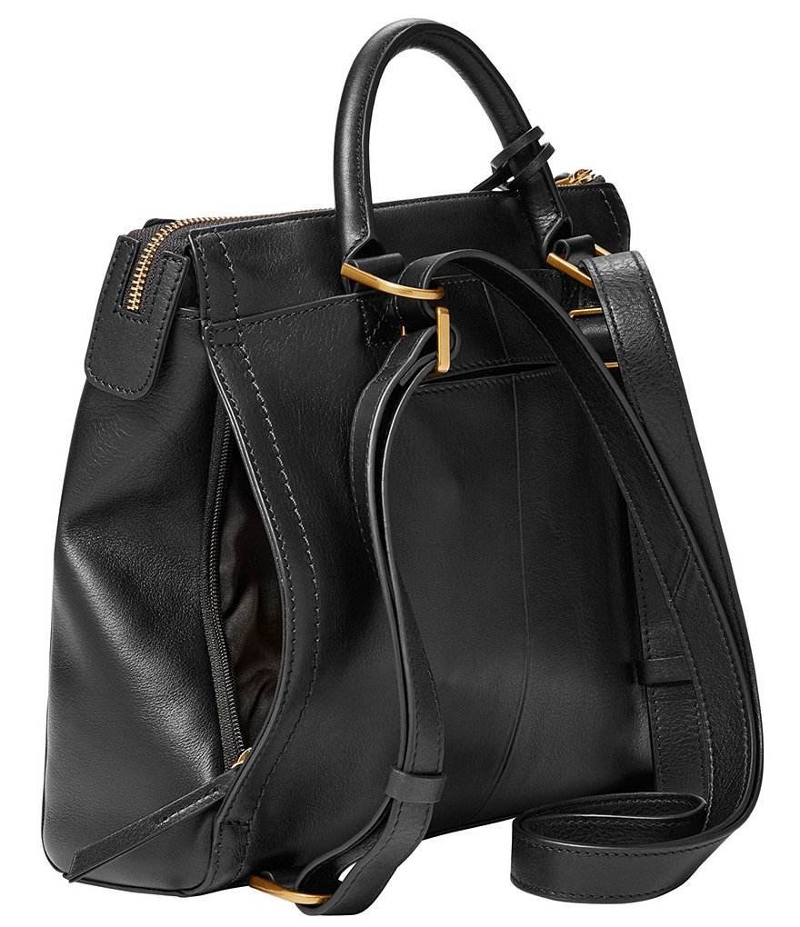 Brown Faux Leather Zipped Western Crossbody Sling Bag