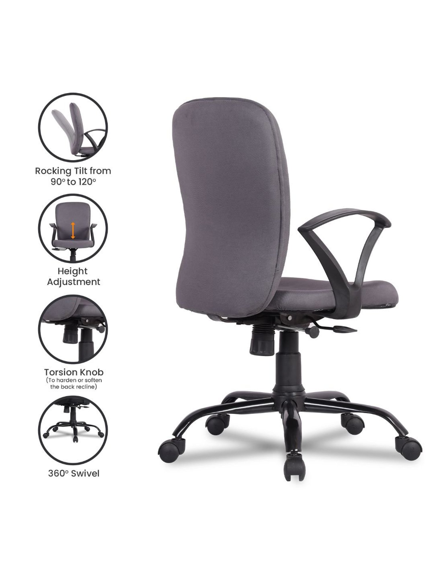 Green Soul Seoul-X Grey Foam Ergonomic Office Chair