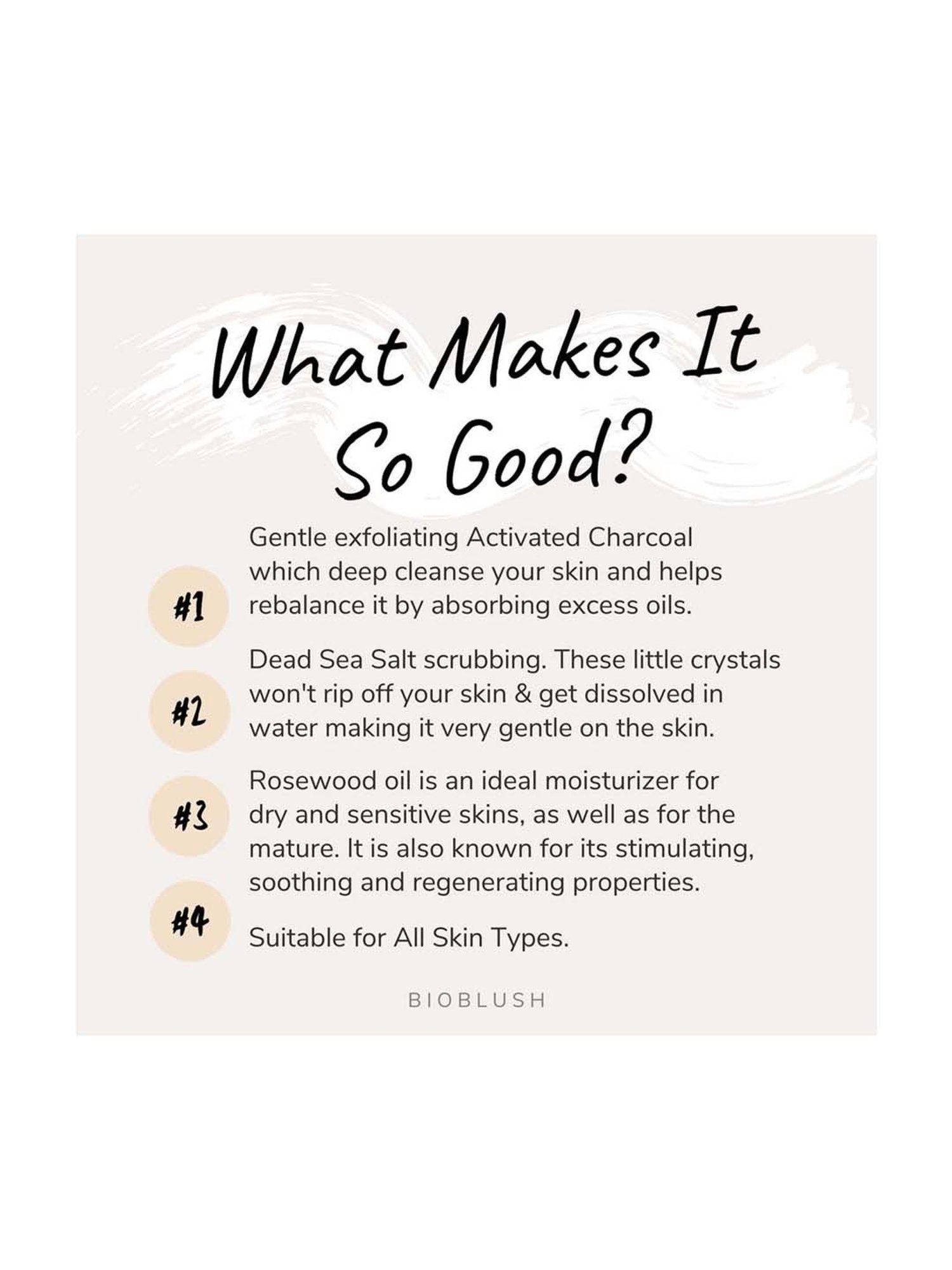 BioBlush Dark Knight Charcoal Body Scrub - 230 gm