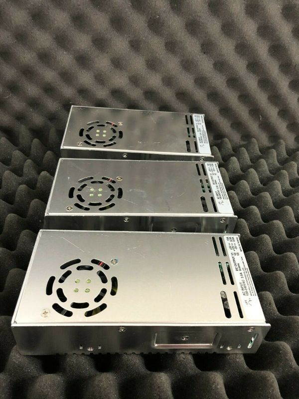 LOT OF 3 Mean Well TP-150A AC/DC  Triple-OUT 5V/12V/-5V 15A/6A/0.6A 150W 9-Pin