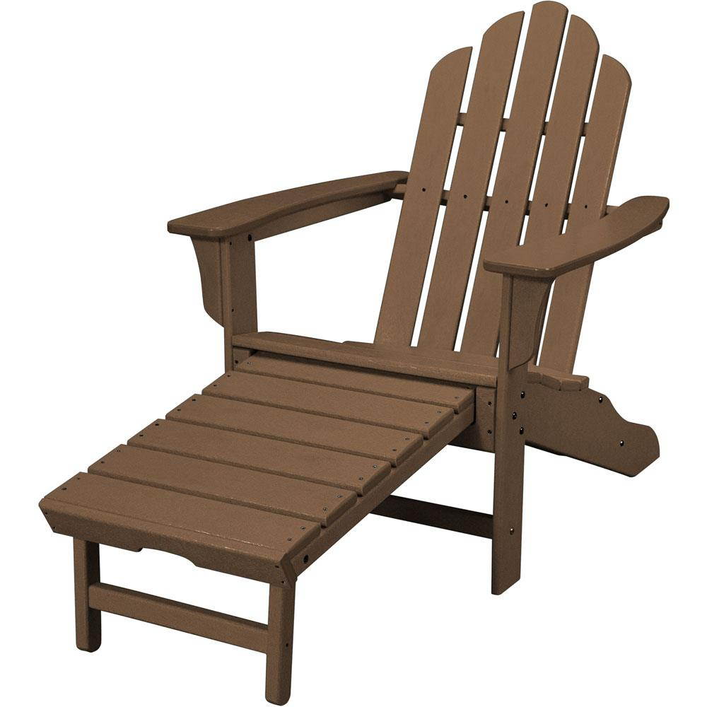 Hanover HAN#HVLNA15TE  All-Weather Adirondack Chair w/ Attached Ottoman