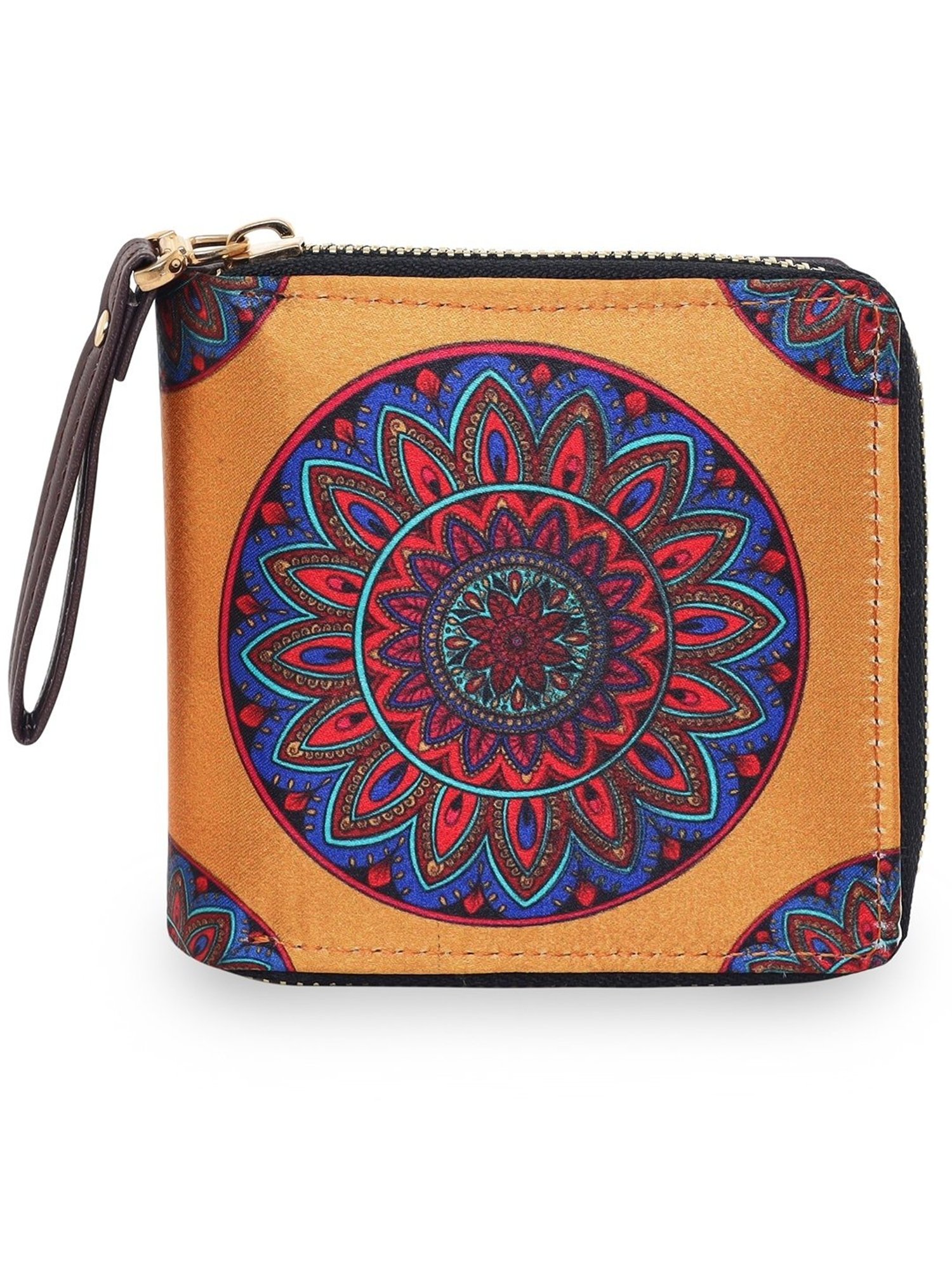Sabhyata Mandala Multicolor Printed Small Bi-Fold Wallet for Women