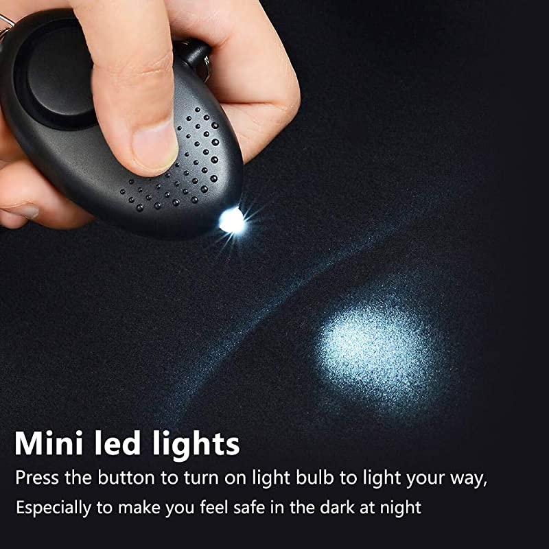 140 DB Personal Security Alarm Keychain 2Pack SOS Alarm Emergency with LED Light, Self Defense Security Alarm Personal for Kids,Women,Night Workers,Elderly, Color Blue/Black()