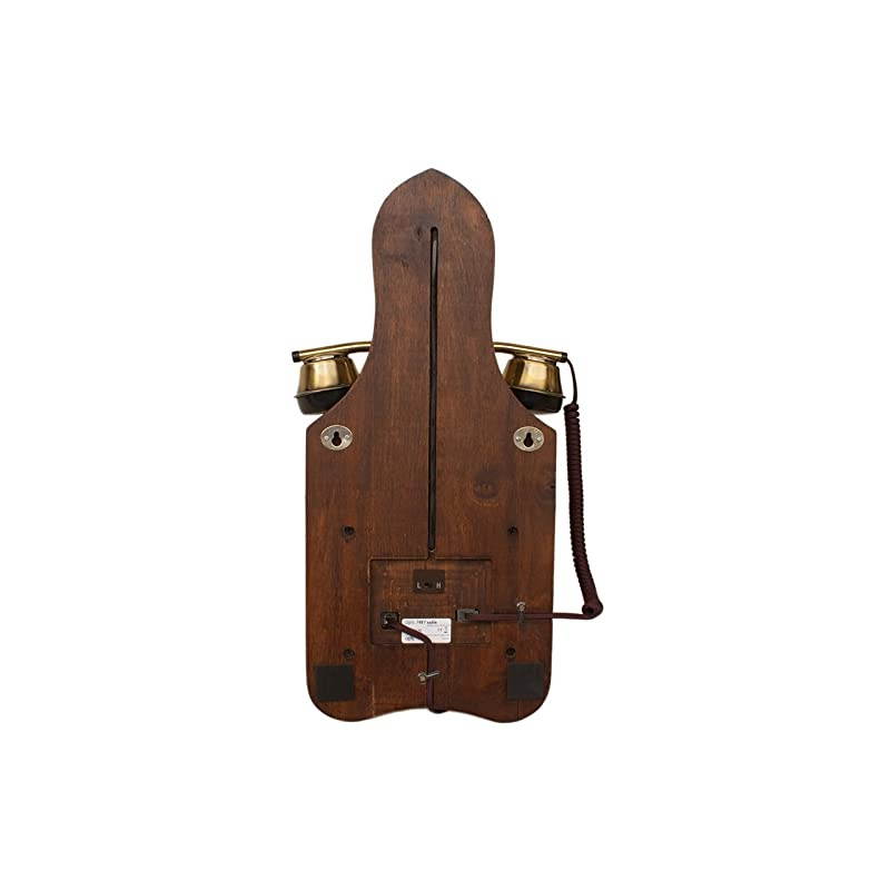 1921 Cable Model D: The Old-Fashioned Wall-Mounted Wooden Telephone with Metal Parts