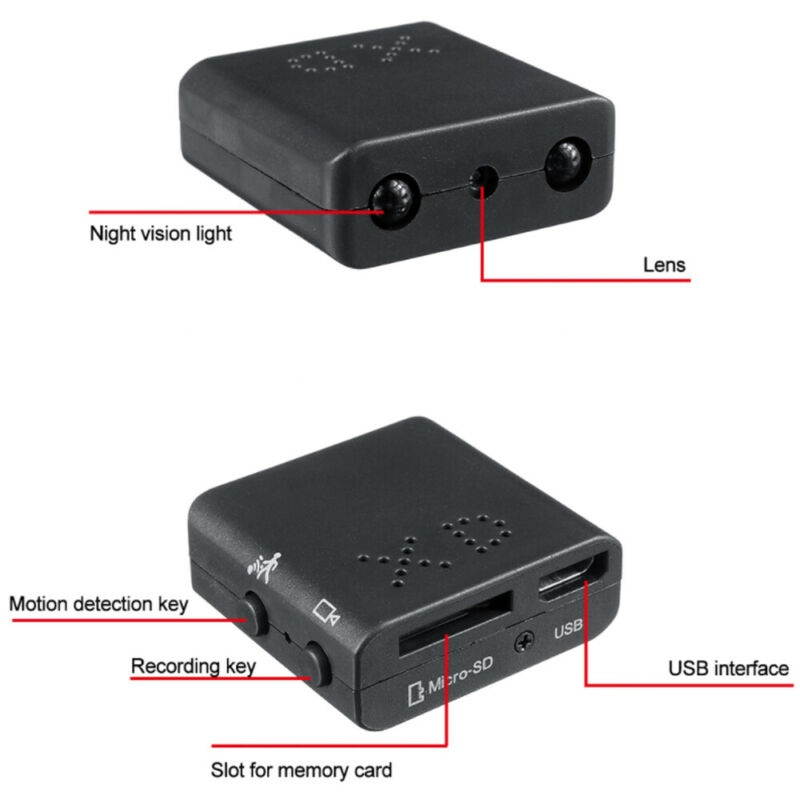 1080P Mini Hidden Spy IR-CUT Camera HD Micro Home Security Cam Night Vision Motion Detection Camera Audio Video Recorder