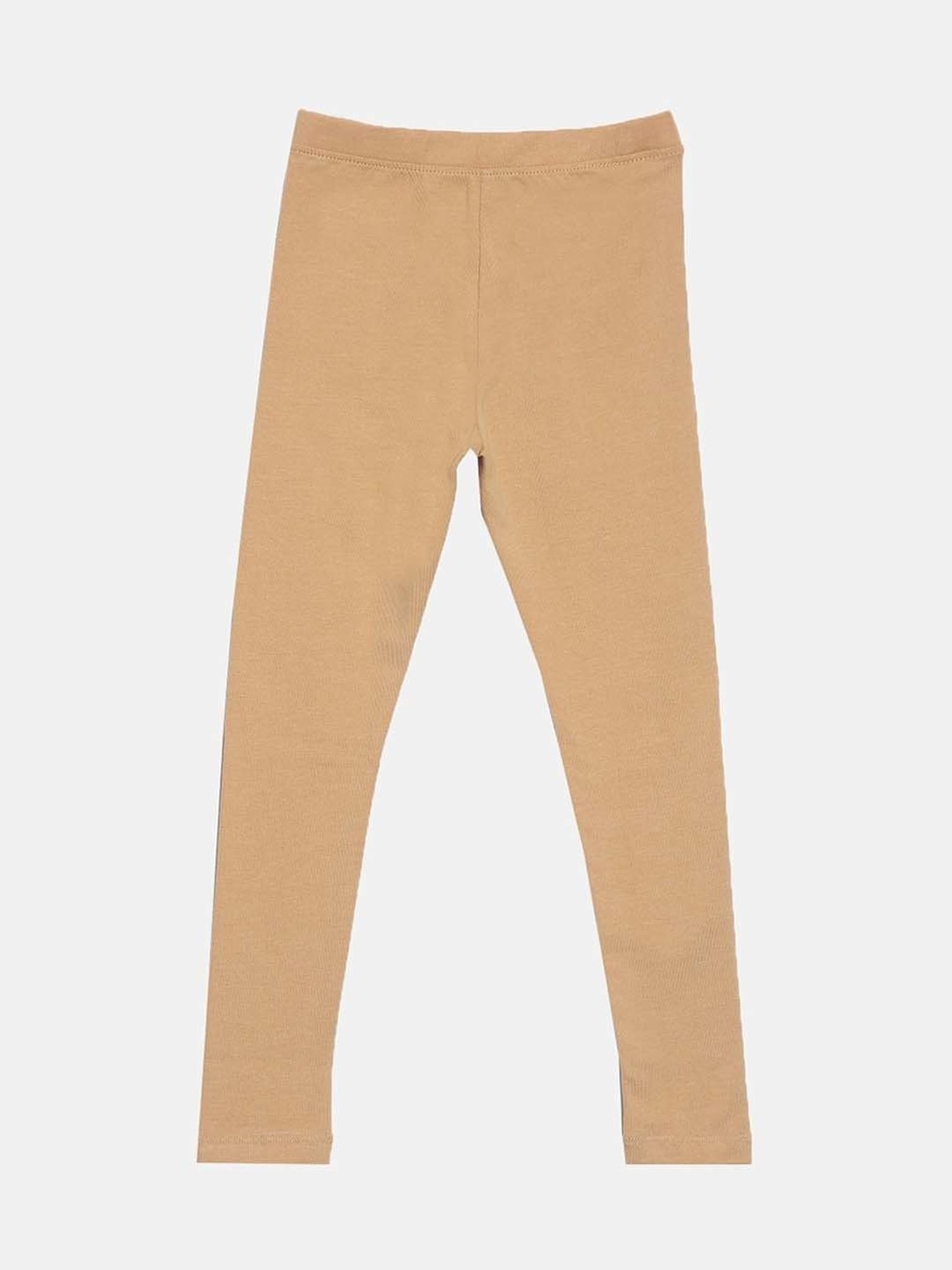 Pantaloons Junior Pink Cotton Embellished Leggings