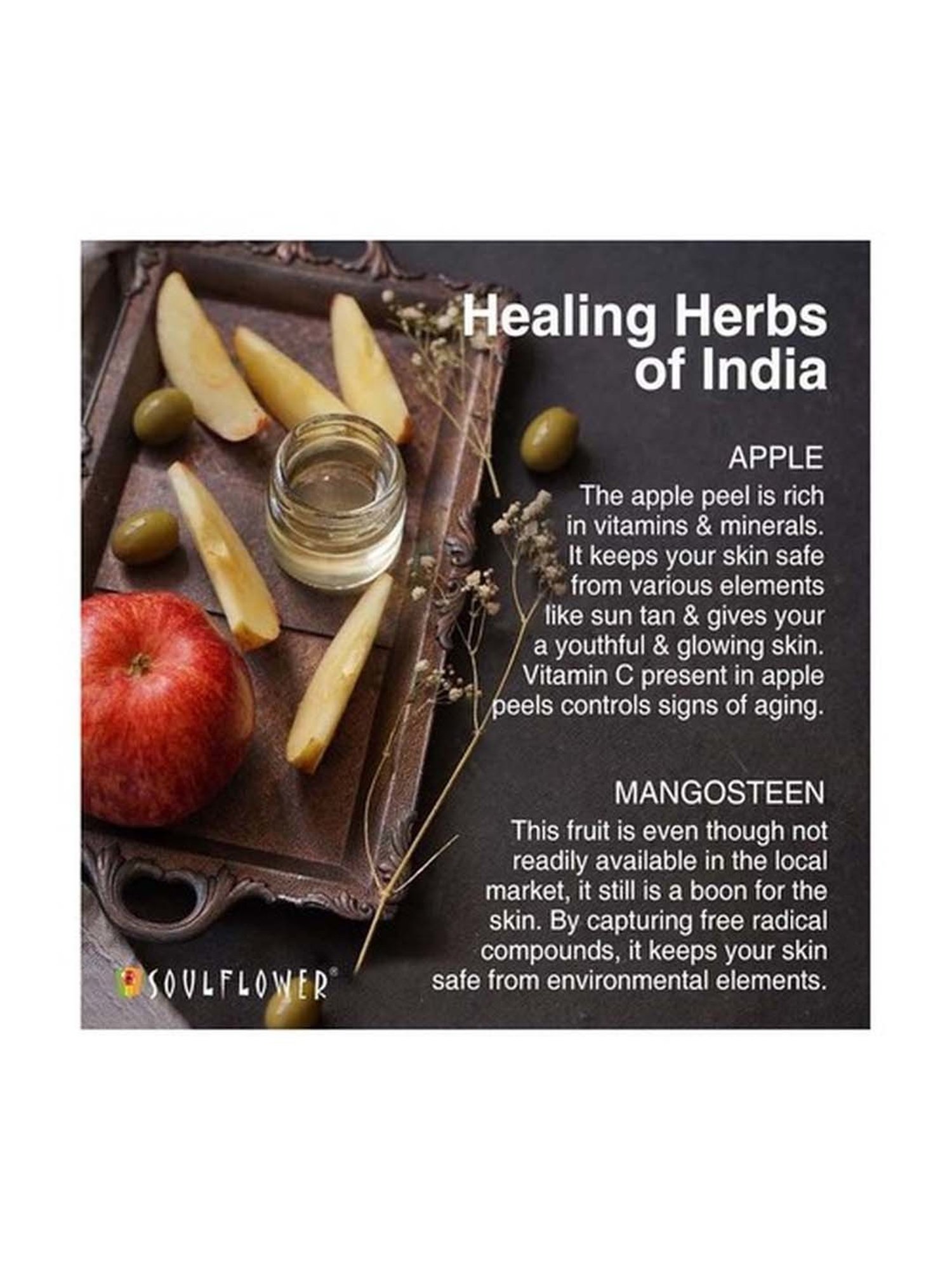 Soulflower Apple Mangosteen Soap - 150 gm