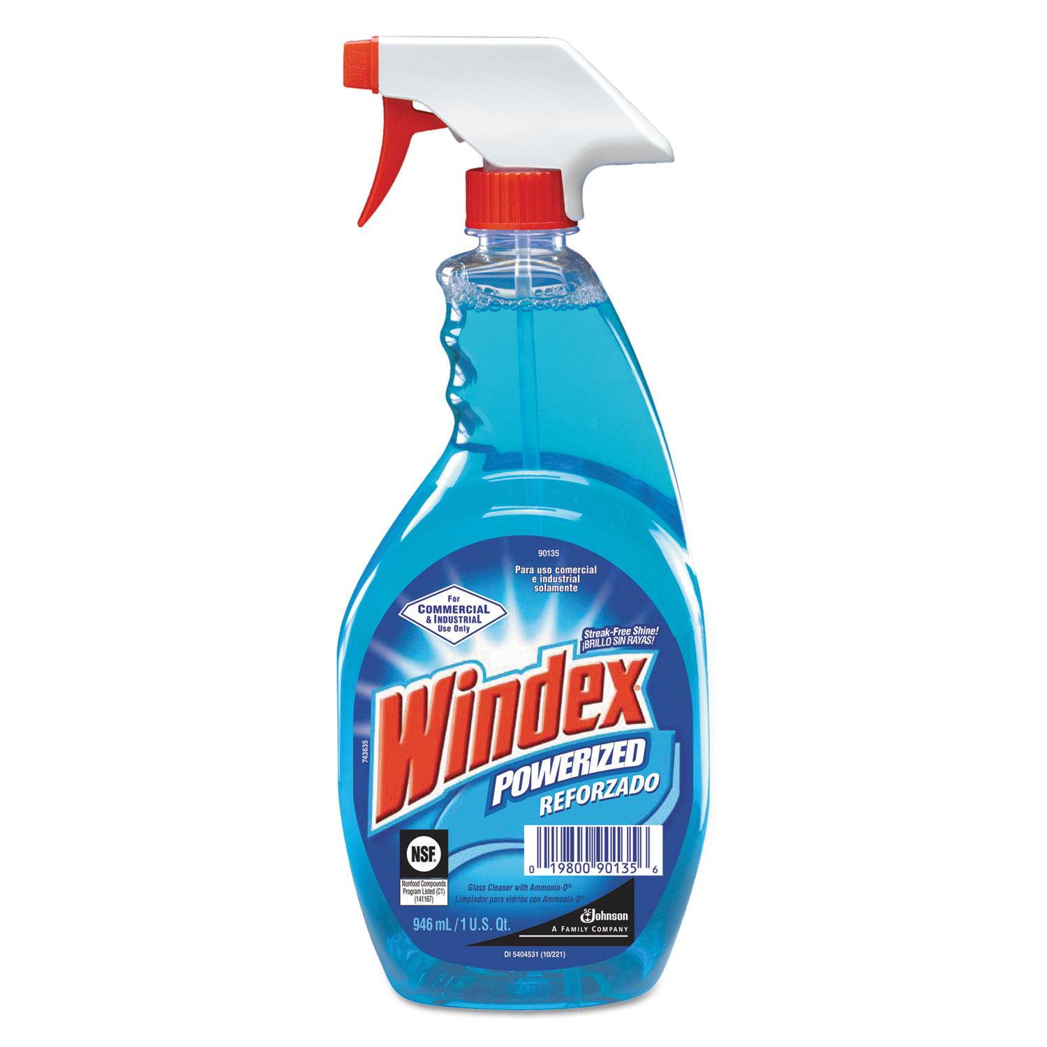 WINDEX 696503 Liquid Glass and Surface Cleaner, 1 gal., Blue, Unscented, Jug