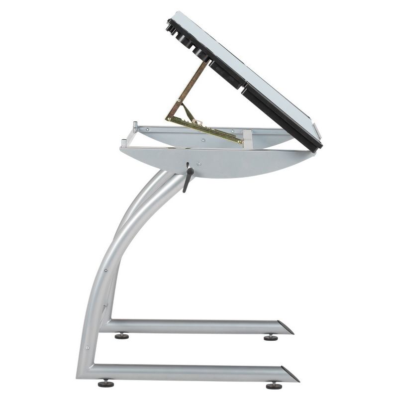 Triflex Drawing Table Soft Silver - Studio Designs
